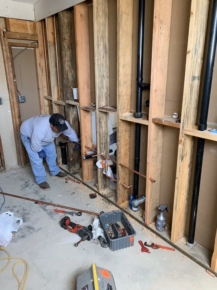 Commercial rough-in plumbing for Water Heater Replacement in The Pines